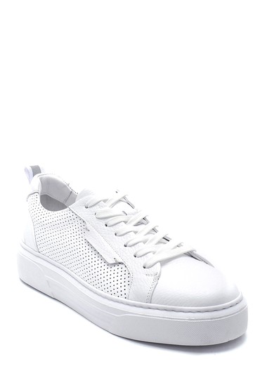 Beyaz Erkek Deri Sneaker 5638254093