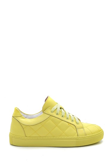 Sarı Kadın Deri Sneaker 5638288427