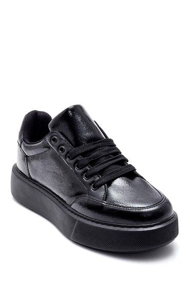 Siyah Kadın Rugan Sneaker 5638347196