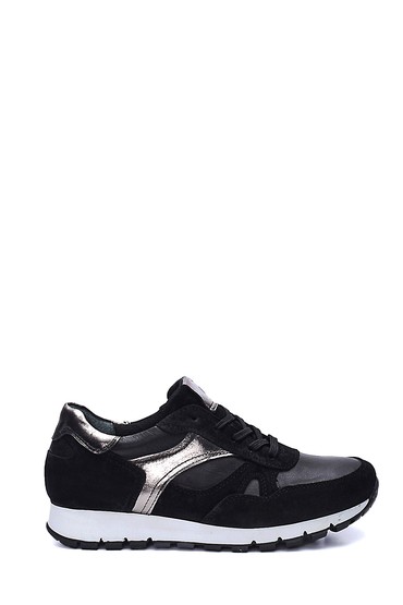 Siyah Kadın Metalik Detaylı Sneaker 5638335830