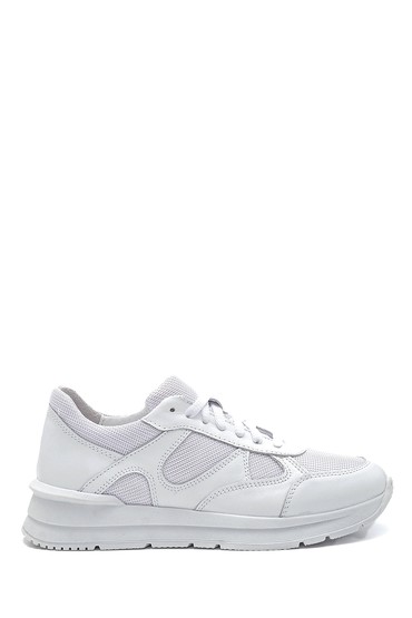 Beyaz Kadın Fileli Sneaker 5638400151