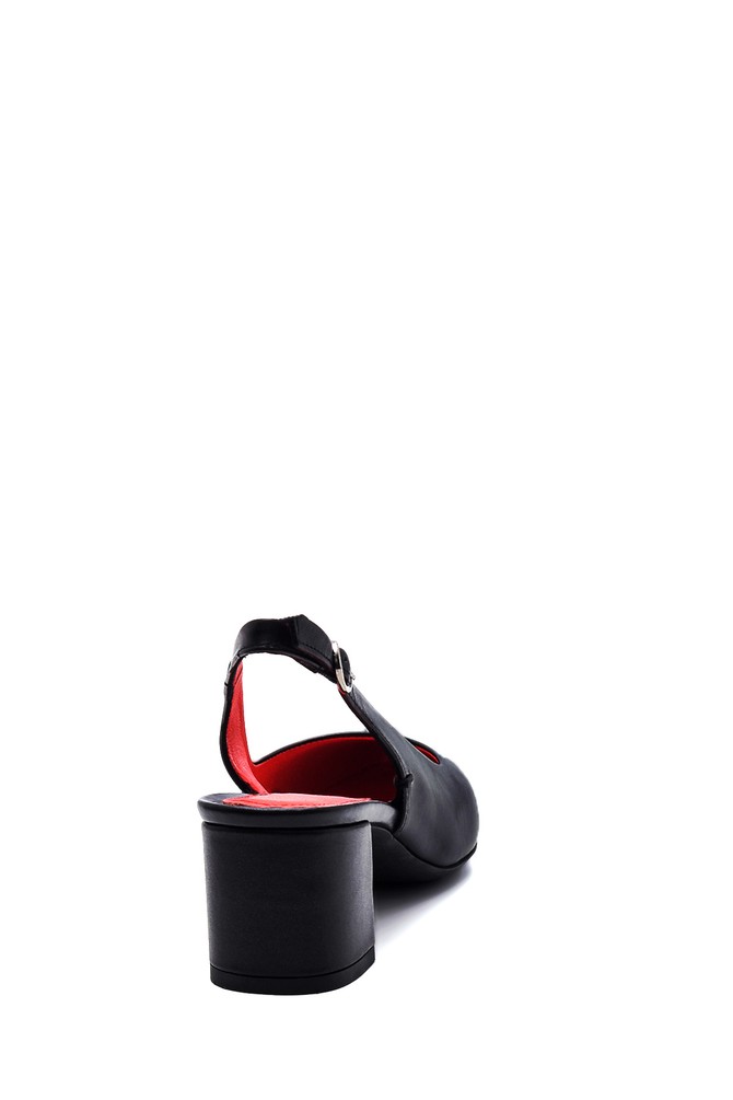 5638410816 Kadın Deri Gritti For Derimod Topuklu Ayakkabı