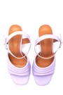 5638380627 Kadın Metal Detaylı Topuklu Sandalet