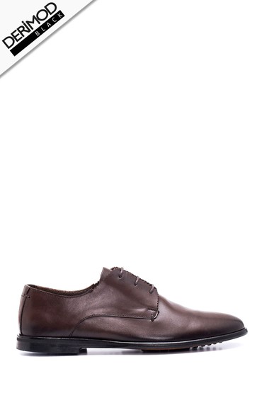 Kahverengi Erkek Deri Klasik Ayakkabı 5638393121